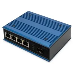 DIGITUS 4-Port Fast Industrie Switch Unmanaged + 1 SFP Uplink