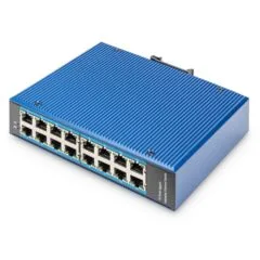 DIGITUS Gigabit Ethernet Netzwerk Switch 16-Port Industrial Unmanaged