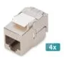 DIGITUS Keystone Cat6A geschirmt 4 Stk. werkzeugfr