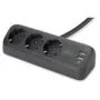 DIGITUS Steckdosenleiste 3x + 2USB 1.5m 12W 30W schwarz