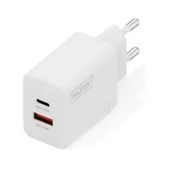 DIGITUS USB Charger 20W. 1x USB-C. 1x USB-A