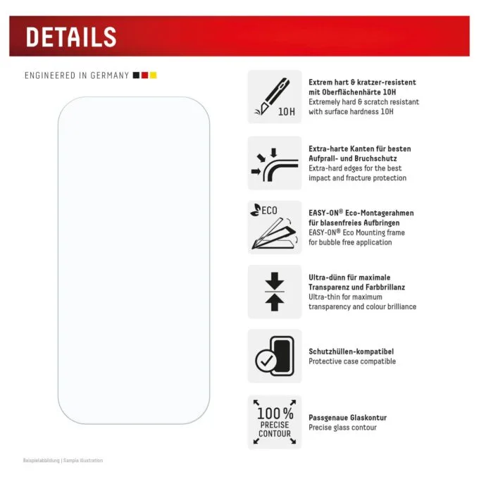 DISPLEX Panzerglas 2D Clear (10H) für Samsung Galaxy S24 Eco-Montagerahmen. Tempered Glas. kratzer-resistente Schutzf... — image 2