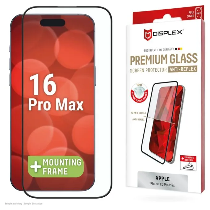 DISPLEX Premium Glasschutzfolie FCAR für iPhone 16 Pro Max — image 1