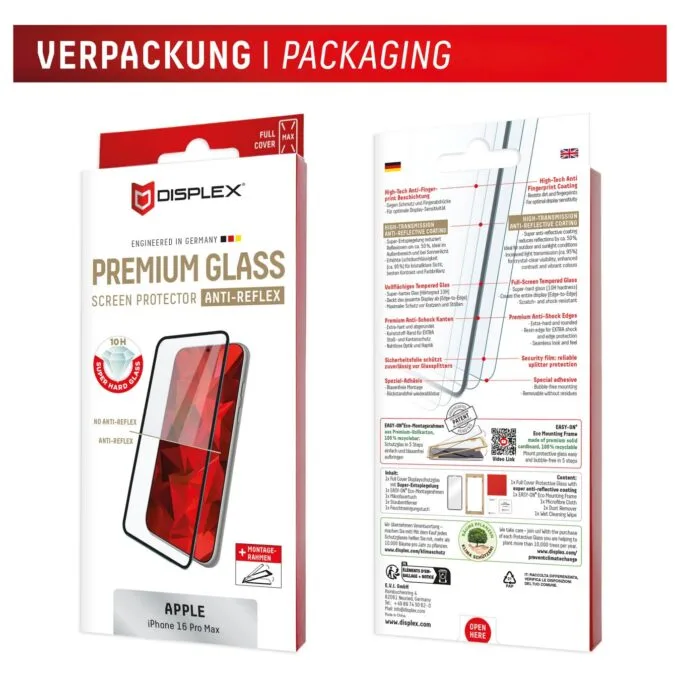 DISPLEX Premium Glasschutzfolie FCAR für iPhone 16 Pro Max — image 9