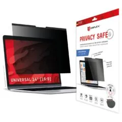 DISPLEX Privacy Safe Blickschutzfilter Universal 14'. 16:9. Anti-Reflex. Bluelight-Filter. Magnetische Befestigung
