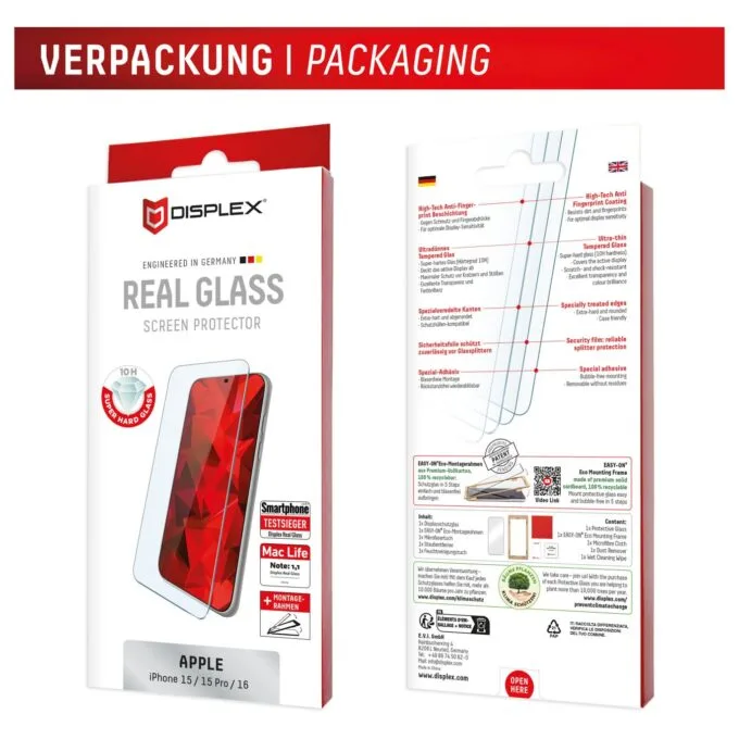 DISPLEX Real Glass iPhone 16 15 15 Pro — image 9