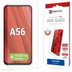 DISPLEX Real Glasschutzfolie für Samsung Galaxy A56 Kratzer-resistent. ultra-dünn. Schmutzabweisend