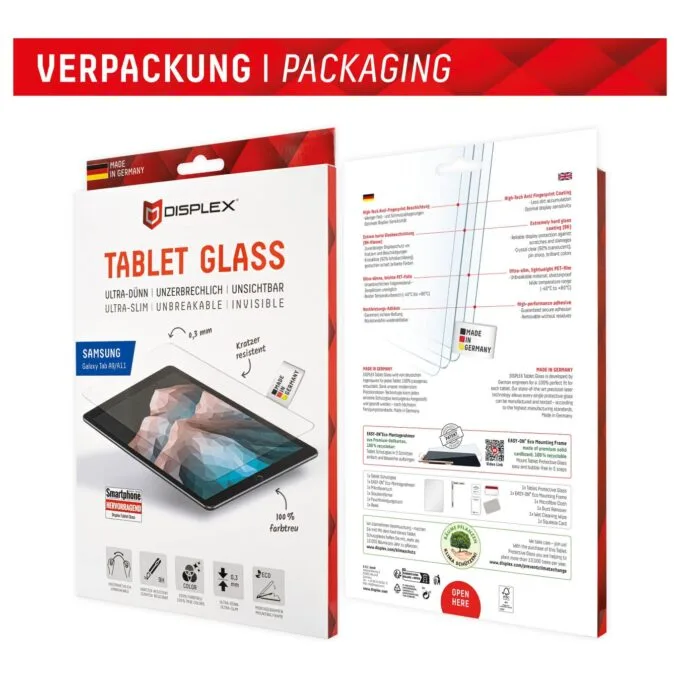 DISPLEX Tablet Glasschutzfolie für Samsung Galaxy Tab A9 A11 — image 8