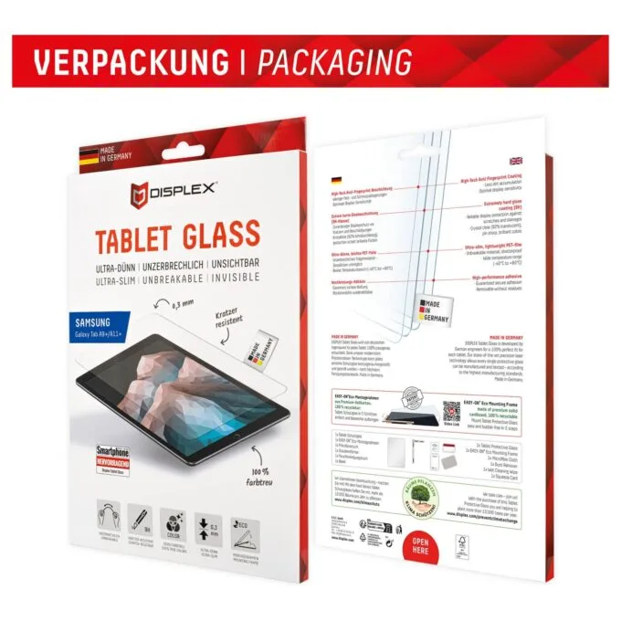 DISPLEX Tablet Glasschutzfolie für Samsung Galaxy Tab A9+ A11+ — image 8