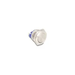 Drucktaster zum Einbau 19 mm 2 x Schraubklemme Taster flach