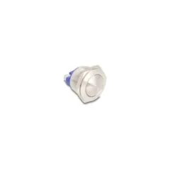 Drucktaster zum Einbau 19 mm 2 x Schraubklemme Taster gewölbt