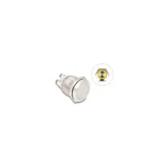Drucktaster zum Einbau 19 mm 4 x Schraubklemme LED gelb