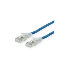 DTWYLER Patchkabel Cat.6A (Class EA) S FTP. CU 7702 flex LSOH. AMP v2. blau. 2 m