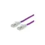 DTWYLER Patchkabel Cat.6A (Class EA) S FTP. CU 7702 flex LSOH. AMP v2. violett. 15 m