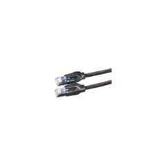 DTWYLER Patchkabel Kat.6 Class E S FTP CU 7702 flex LSOH Hirose TM21 schwarz 1m