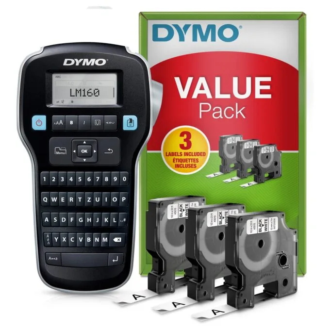DYMO LabelManager 160 Starter Set m. 3 D1-Bänder 12mm Qwertz — image 2