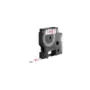 Dymo LabelWriter - D1 Etiketten selbstklebend - 12 mm x 7 m - Rot auf Weiß -