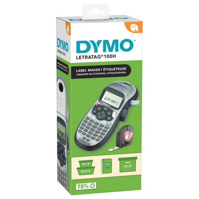 DYMO LetraTag LT-100H Beschriftungsgerät - Silber Edition inkl. Batterien — image 1