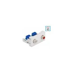 Easy 45 Modul 2 x Cinch Buchse 22.5 x 45 mm