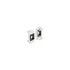 Easy 45 Modul Keystone Halterung 22.5 x 45 mm. weiß schwarz