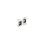 Easy 45 Modul Keystone Halterung 22.5 x 45 mm. weiß schwarz