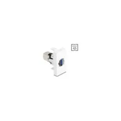 Easy 45 Modul USB 5 Gbps Typ-A Buchse zu USB 5 Gbps Typ-B Buchse weiß