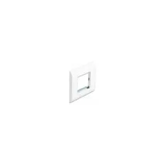 Easy 45 Modulträger mit Abdeckrahmen 80 x 80 mm weiß