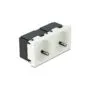 Easy 45 Schutzkontakt-Steckdose 2-fach 45°-Anordnung 45 x 45 mm