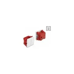 Easy 45 Wippschalter 2fach 45 x 45 mm. weiß
