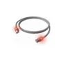 EasyLan DualBoot LED Patchkabel RJ45 S FTP Cat.6 (Class E), mit saCon Stecker, LSOH, grau, 1 m