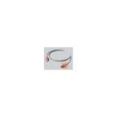 EasyLan DualBoot LED Patchkabel RJ45 S FTP Cat.6A (Class EA), mit saCon Stecker, LSOH, grau, 1 m