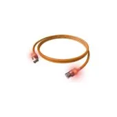 EasyLan DualBoot LED Patchkabel RJ45 S FTP Cat.6A (Class EA), mit saCon Stecker, LSOH, orange, 7,5 m
