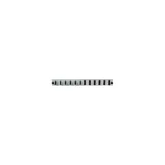 EFB Bestckte 12 Port Frontblende mit 6 x SC Duplex Kupplung OS2 vertikal, grau