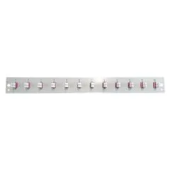 EFB Bestckte Frontblende mit 12 x LC Duplex Kupplung OM4, schwarz