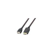 EFB DisplayPort HDMI Kabel 4K60Hz,A-A St-St, 1m, schwarz