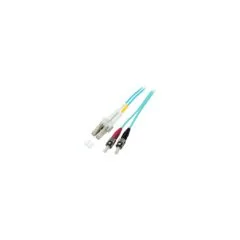 EFB Duplex Patchkabel LC-ST OM3 0,5m LSZH 2mm aqua