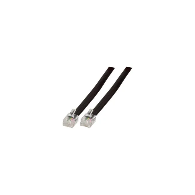 EFB-Elektronik Modularkabel schwarz, 2 x RJ12 (6 6) Stecker, 1:1, 1,0 m Hersteller: EFB Elektronik — image 1