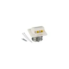 EFB FO Datendose UP, 2 SC-S Kupplungen OM3 mit Shutter, integrierter Spleihalter