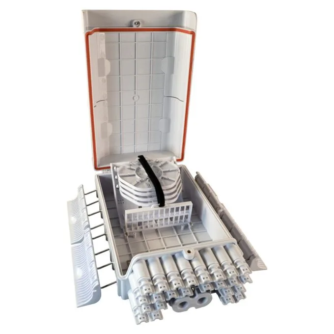 EFB FTTH IP65 Anschlussbox fr 48 Fasern,24 Kupplungen und Faserberlngenaufnahme — image 3