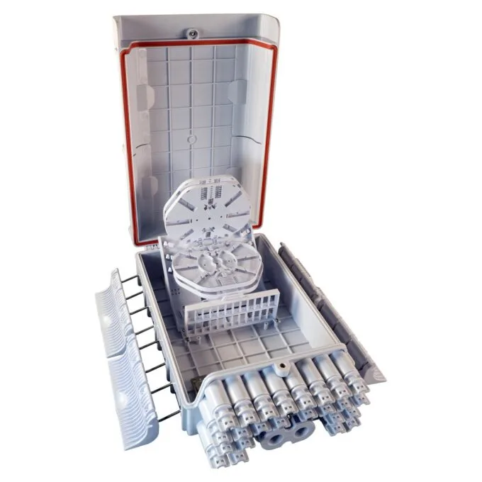 EFB FTTH IP65 Anschlussbox fr 48 Fasern,24 Kupplungen und Faserberlngenaufnahme — image 4