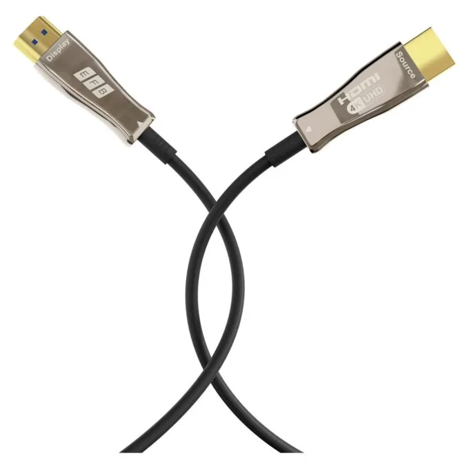 EFB HDMI Glasfaserkabel AOC aktiv 4K60Hz 10m schwarz — image 3