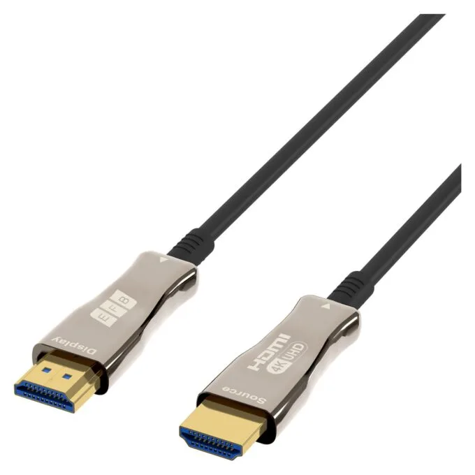 EFB HDMI Glasfaserkabel AOC aktiv 4K60Hz 20m schwarz — image 2