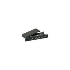 EFB Mini-Patchpanel STP 8xRJ45 Cat.6, 10 1HE, RAL7035 grau