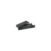 EFB Mini-Patchpanel STP 8xRJ45 Cat.6A, 10 1HE, RAL9005 schwarz