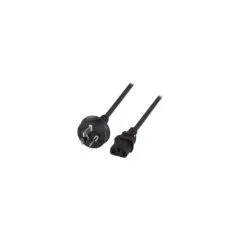 EFB Netzkabel Australien AS3112 - C13 180°,sw,1.8m,3x0.75mm