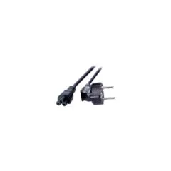EFB Netzkabel Schutzkontakt 90°-C5 180°.sw.3.0m.3x1.00mm