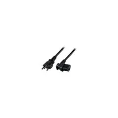 EFB Netzkabel Schweiz Typ 12 - C13 90°.sw.1.8m.3x0.75mm
