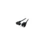 EFB Netzleitung Schutzkontakt 180 - C13 90, schwarz, 2,0 m, 3 x 0,75 mm