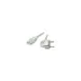 EFB Netzleitung Schutzkontakt 90 - C13 180, grau, 2,0 m, 3 x 0,75 mm