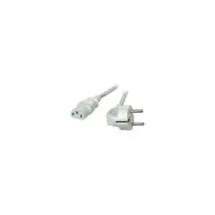EFB Netzleitung Schutzkontakt 90 - C13 180, grau, 2,5 m, 3 x 1,00 mm